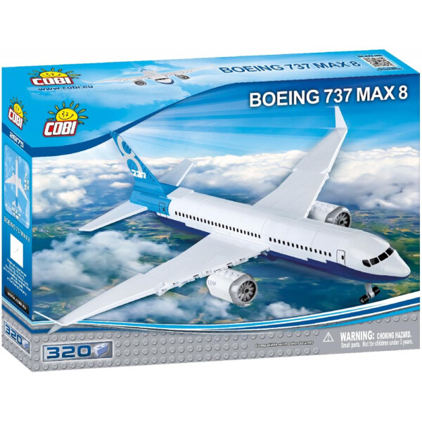 

Конструктор Cobi Самолет Boeing 737 MAX 8 320 деталей (COBI-26175)
