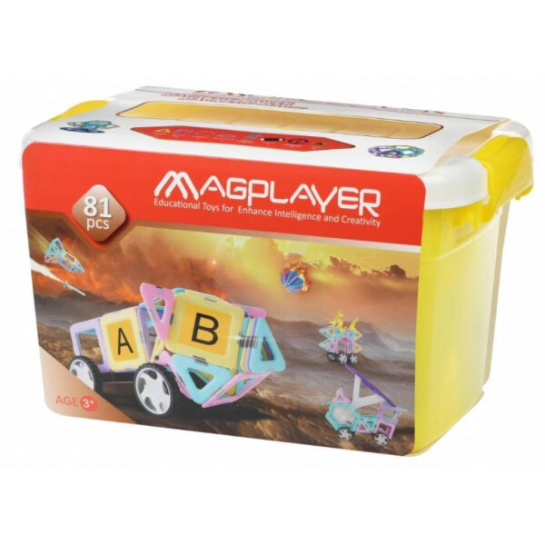 

Конструктор Magplayer магнитный набор бокс 81 эл (MPT2-81)