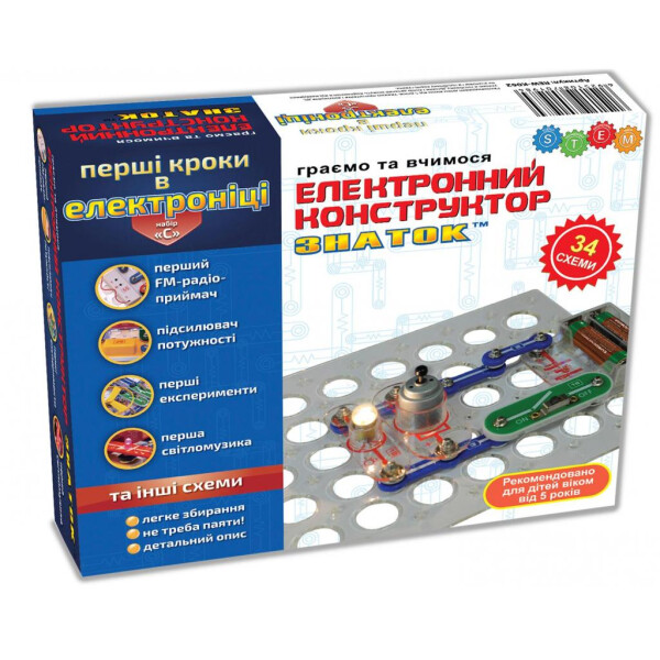 

Конструктор Знаток Первые шаги в электронике (REW-K062)