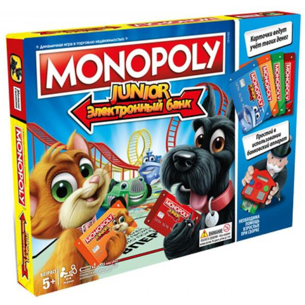 

Настольная игра Hasbro Моя первая Монополия с банковскими картами (E1842)