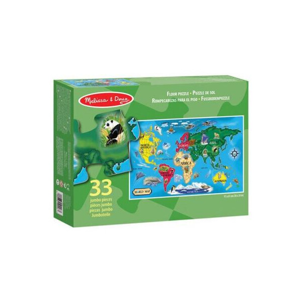 

Пазл Melissa&Doug Карта Мира 33 элемента (MD10446)