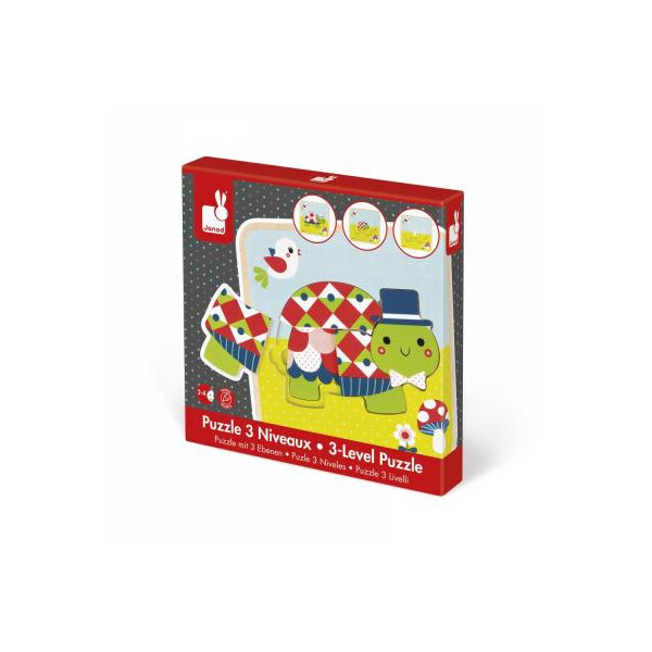 

Пазл Janod многослойный Черепашка (J07012)