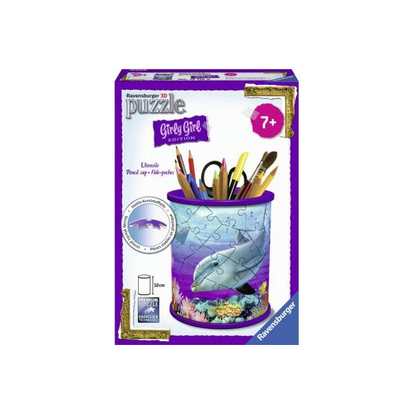 

Пазл Ravensburger 3D Girly Girl. Подставка для крандашей Подводный мир 54 элем (RSV-121168)