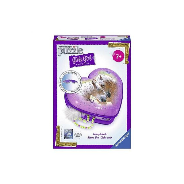 

Пазл Ravensburger 3D Girly Girl. Шкатулка Лошади 54 элемента (RSV-121199)