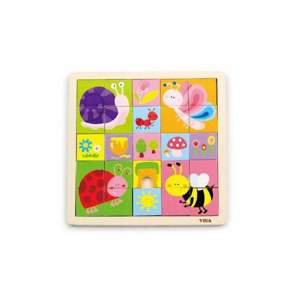 

Пазл Viga Toys Насекомые (50150)