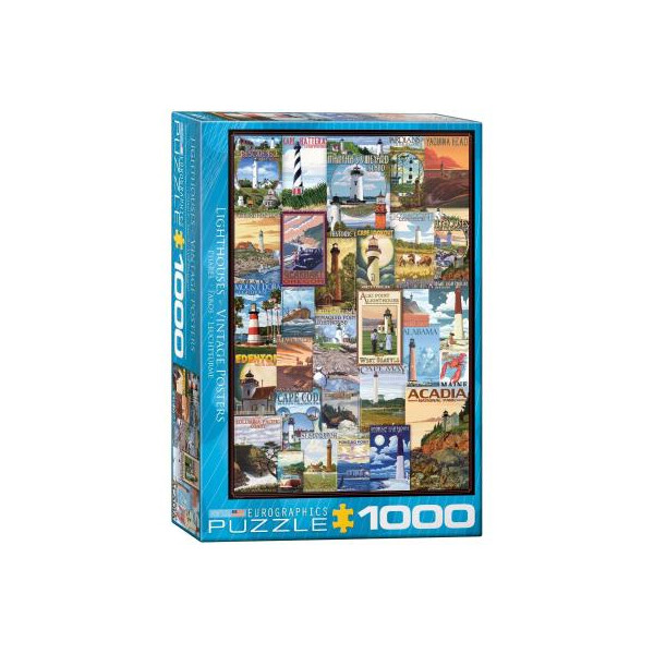 

Пазл EuroGraphics Маяки. Старинные плакаты, 1000 элементов (6000-0779)