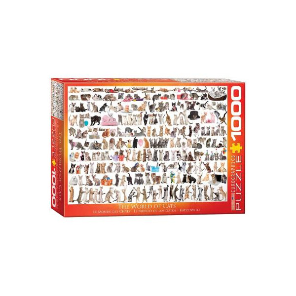 

Пазл EuroGraphics Мир кошек, 1000 элементов (6000-0580)