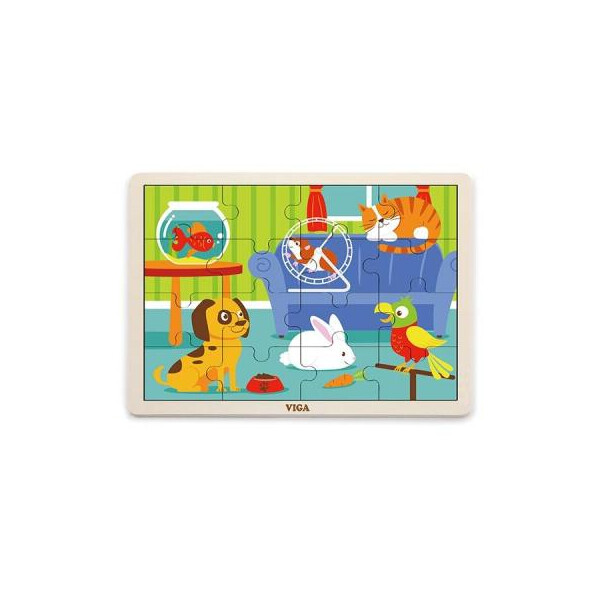 

Пазл Viga Toys Домашние животные (51453)