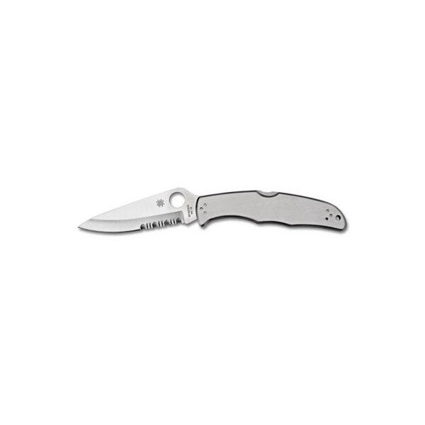 

Нож Spyderco Endura, стальная рукоятка, полусеррейтор (C10PS)