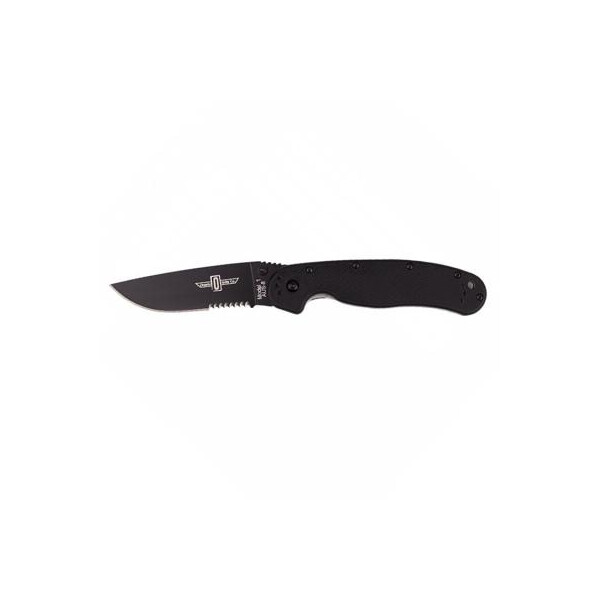 

Нож Ontario RAT-1 Folder, черный, полусеррейтор (8847)
