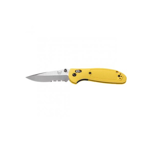 

Нож Benchmade "Pardue Griptilian Mini" Plain + Serrator, Yellow (556S-YEL)
