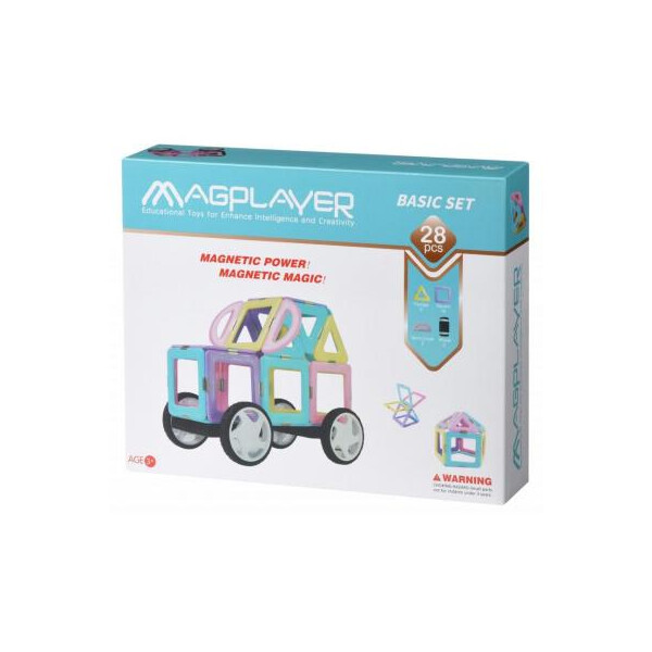 

Конструктор Magplayer магнитный набор 28 эл (MPH2-28)