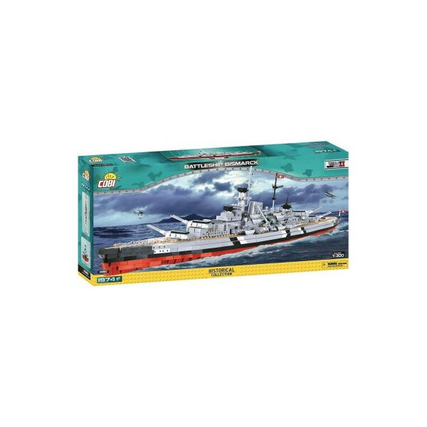 

Конструктор Cobi World Of Warships Линкор Бисмарк, 1974 деталей (COBI-3081)