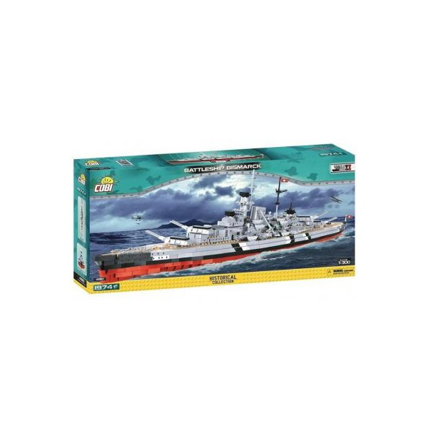 

Конструктор Cobi World Of Ships Линкор Бисмарк 1974 деталей (COBI-4810)
