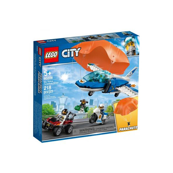 

Конструктор LEGO City Воздушная полиция: арест парашютиста 218 деталей (60208)