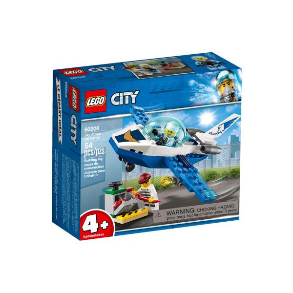 

Конструктор LEGO City Воздушная полиция: патрульный самолёт 54 детали (60206)