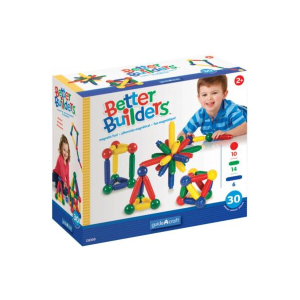 

Конструктор Guidecraft Better Builders, 30 деталей (G8300)