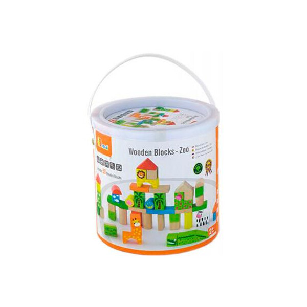 

Конструктор Viga Toys Зоопарк 50 шт (50286)