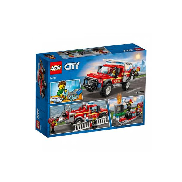 

Конструктор LEGO City Грузовик начальника пожарной охраны 201 деталь (60231)