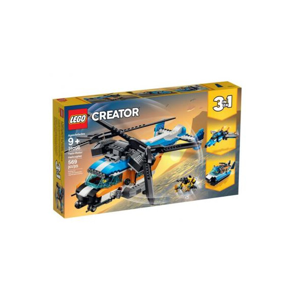 

Конструктор LEGO Creator Двухроторный вертолёт 569 деталей (31096)