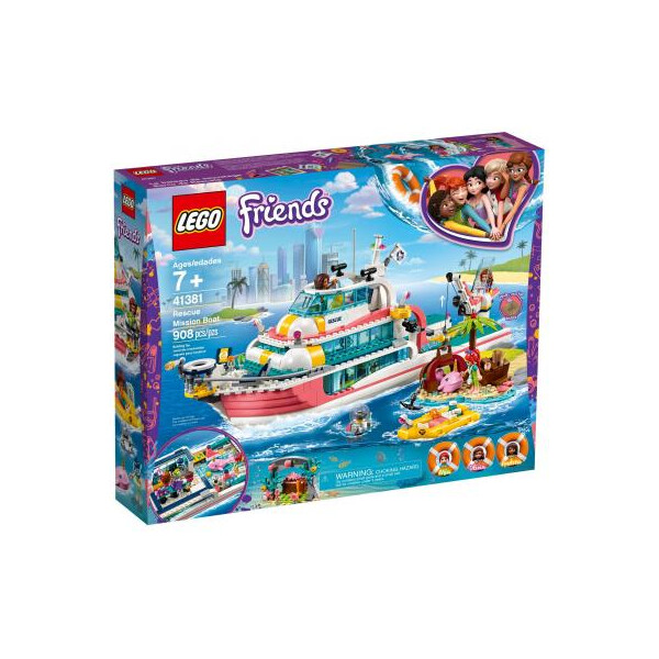 

Конструктор LEGO Friends Катер для спасательных операций 908 деталей (41381)