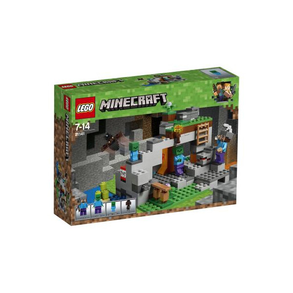 

Конструктор LEGO MINECRAFT Пещера зомби 241 деталь (21141)