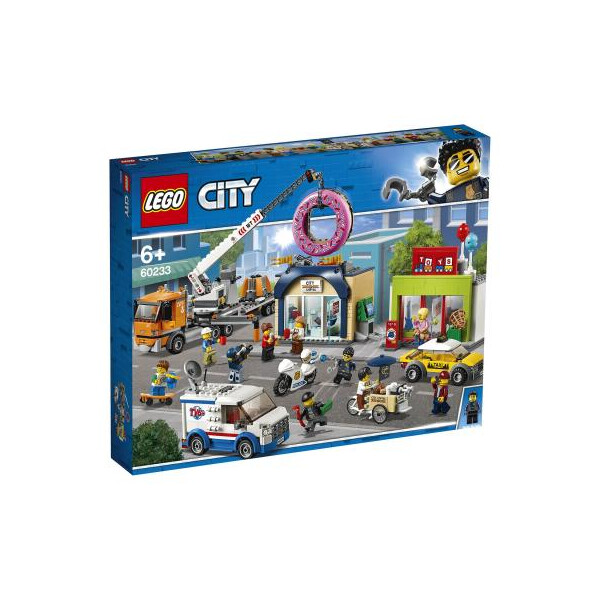 

Конструктор LEGO City Открытие магазина по продаже пончиков 790 деталей (60233)