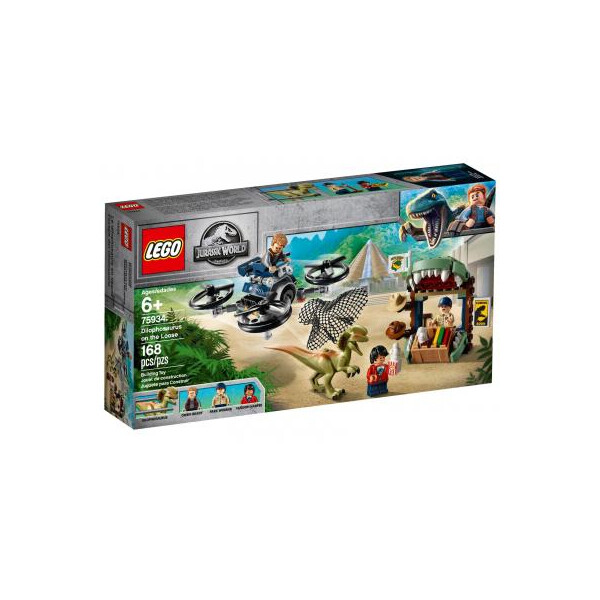 

Конструктор LEGO Jurassic World Побег дилофозавра 168 деталей (75934)