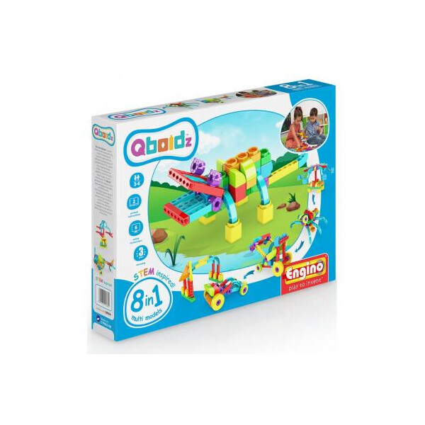 

Конструктор Engino QBOIDZ 8в1–Животные (QB08A)