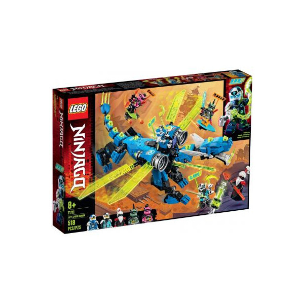 

Конструктор LEGO Ninjago Кибердракон Джея 518 деталей (71711)