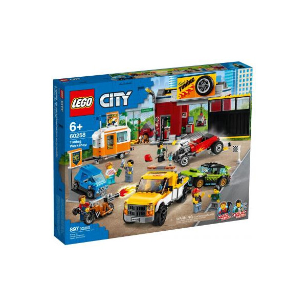 

Конструктор LEGO City Тюнинг-мастерская 897 деталей (60258)