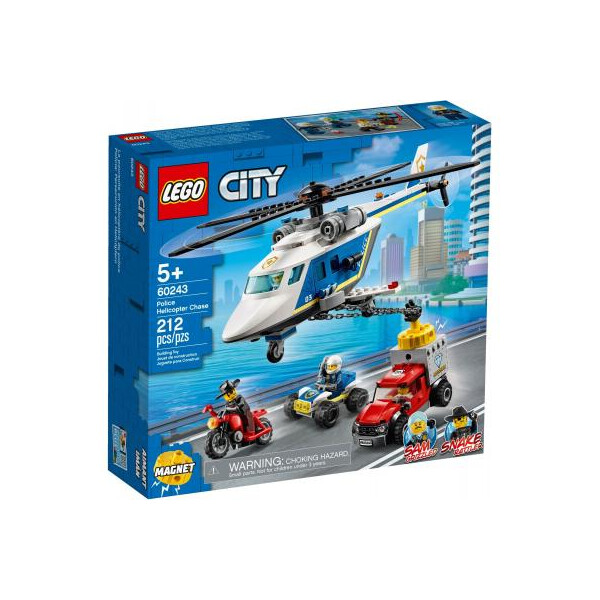 

Конструктор LEGO City Police Погоня на полицейском вертолёте 212 деталей (60243)