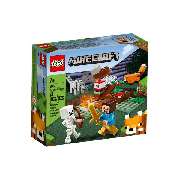 

Конструктор LEGO Minecraft Приключения в тайге 74 детали (21162)
