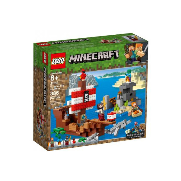 

Конструктор LEGO MINECRAFT Приключения на пиратском корабле 386 деталей (21152)