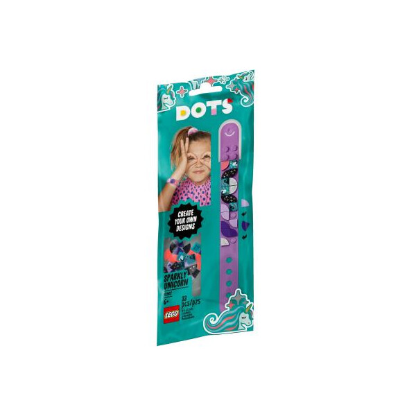 

Конструктор LEGO Браслет DOTs Сверкающий единорог 33 детали (41902)