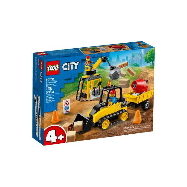 

Конструктор LEGO City Great Vehicles Строительный бульдозер 126 деталей (60252)