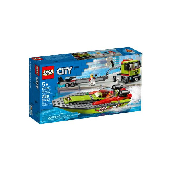 

Конструктор LEGO City Great Vehicles Транспортировщик скоростных катеров 238 (60254)