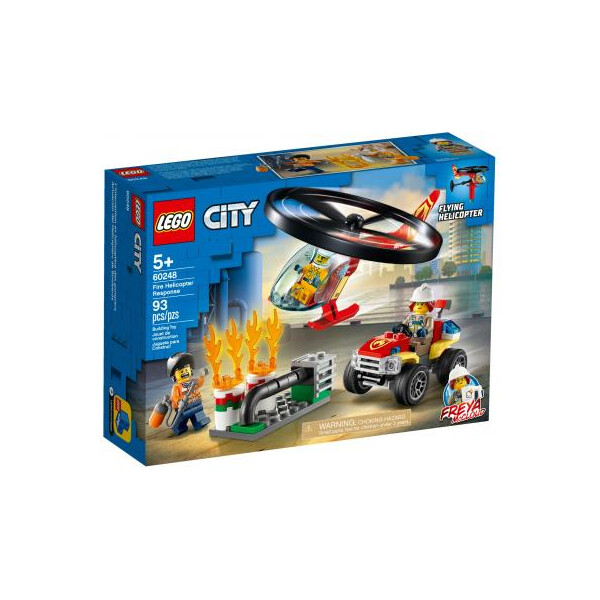 

Конструктор LEGO City Fire Пожарный спасательный вертолёт 93 детали (60248)