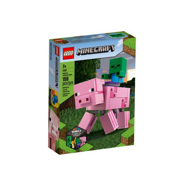 

Конструктор LEGO Minecraft Большие фигурки Minecraft, Свинья и Зомби-ребёнок (21157)