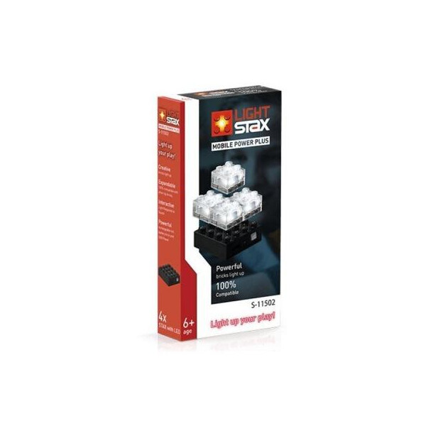 

Конструктор Light Stax STAX Набор Power Plus с 4-мя кирпичиками 2х2 Transparent (LS-S11502)