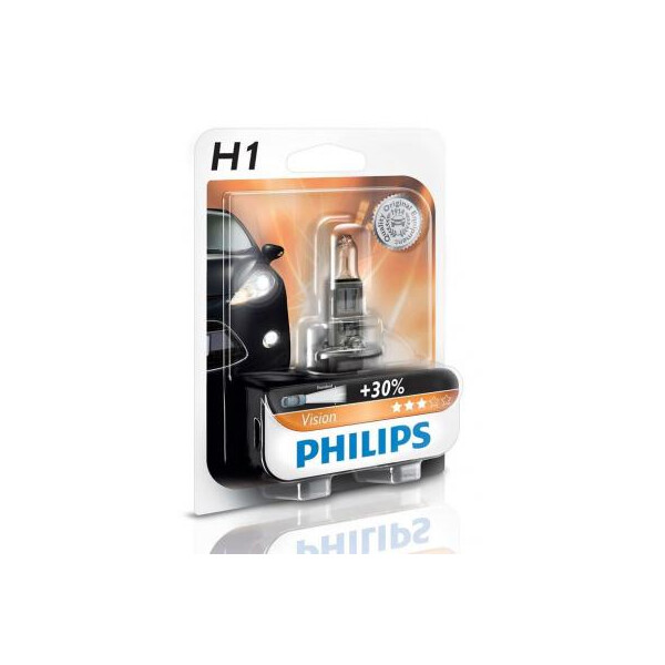 

Автолампа PHILIPS H1 Vision, 3200K, 1шт (12258PRB1)