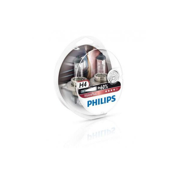 

Автолампа PHILIPS H4 VisionPlus, 2шт (12342VPS2)