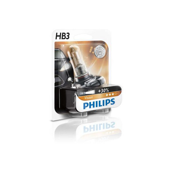 

Автолампа PHILIPS HB3 Vision, 3200K, 1шт (9005PRB1)