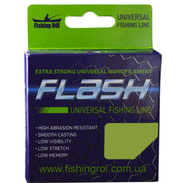 

Леска Fishing ROI FLASH Universal Line 100м 0,15мм 2.2кг (47-00-015)