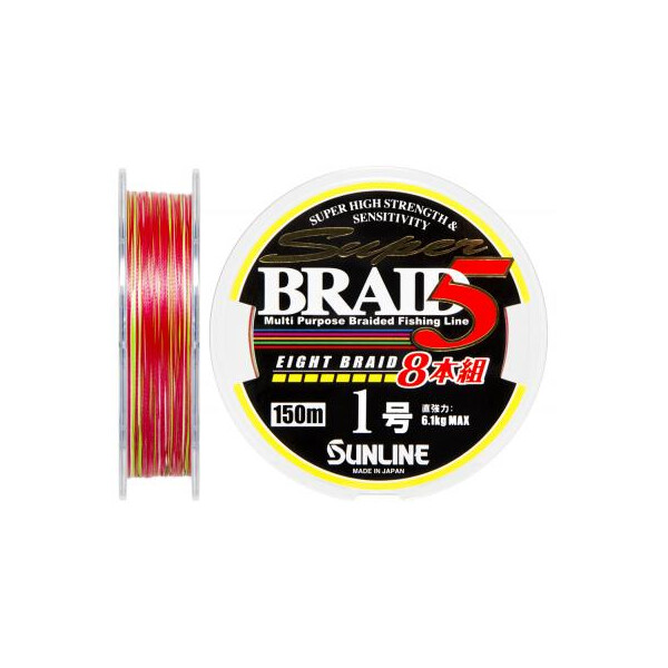 

Шнур Sunline Super Braid 5 (8 Braid) 150m #1.0/0.165мм 6.1кг (1658.08.54)