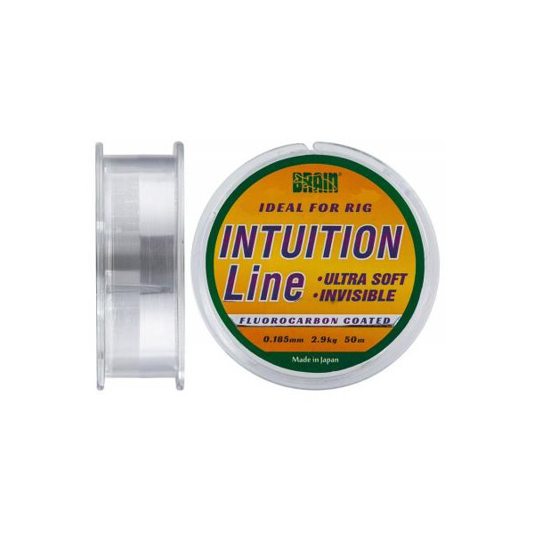 

Леска Brain fishing Intuition 50m 0,185 mm #1,2 2,9 kg 6,4 lb ц.: clear (1858.70.16)