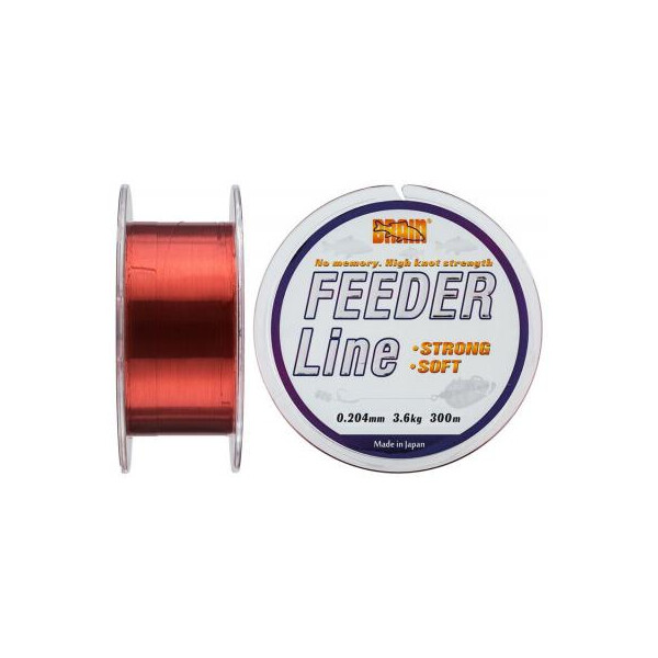 

Леска Brain fishing Feeder 300 m 0,204 mm #1.5, 3.6 kg, 7.9 lb, ц.: copper (1858.70.02)