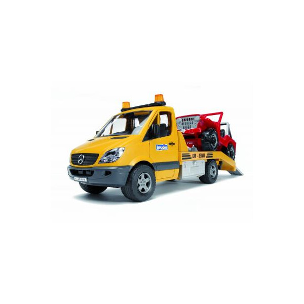 

Спецтехника Bruder Эвакуатор Mercedes Benz Sprinter + джип, М1: 16 (02535)