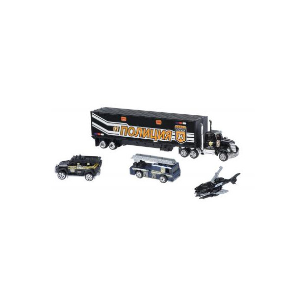

Спецтехника Same Toy Diecast Грузовик с полицейскими (SQ80958-3Ut)