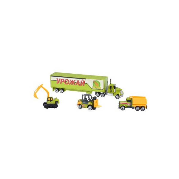 

Спецтехника Same Toy Diecast Грузовик с тракторами (SQ80958-2Ut)